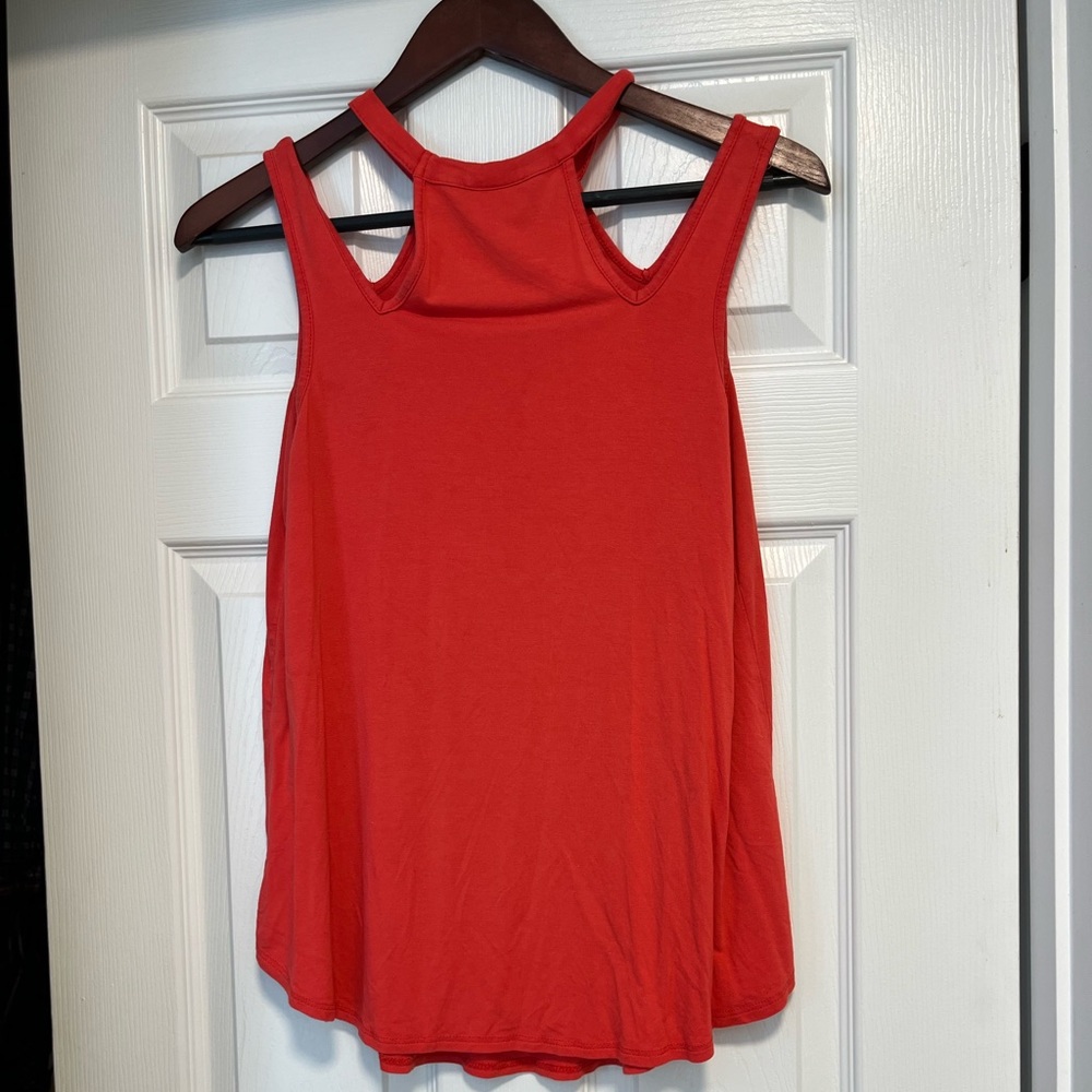 coral orange tank top